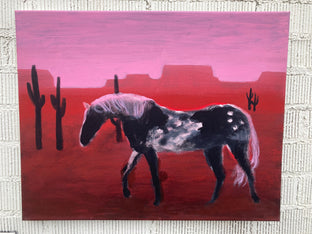 Original art for sale at UGallery.com | Painted Horse by Nick Bontorno | $575 | acrylic painting | 16' h x 20' w | photo 3