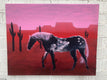 Original art for sale at UGallery.com | Painted Horse by Nick Bontorno | $575 | acrylic painting | 16' h x 20' w | thumbnail 3