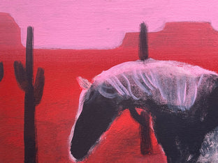 Original art for sale at UGallery.com | Painted Horse by Nick Bontorno | $575 | acrylic painting | 16' h x 20' w | photo 4