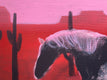 Original art for sale at UGallery.com | Painted Horse by Nick Bontorno | $575 | acrylic painting | 16' h x 20' w | thumbnail 4