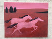Original art for sale at UGallery.com | Pink Runners by Nick Bontorno | $575 | acrylic painting | 16' h x 20' w | thumbnail 3