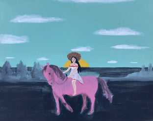 Original art for sale at UGallery.com | Se–orita by Nick Bontorno | $775 | acrylic painting | 16' h x 20' w | photo 1
