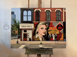 Original art for sale at UGallery.com | Blondie on Bleecker by Nick Savides | $7,600 | oil painting | 36' h x 48' w | photo 2