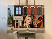 Original art for sale at UGallery.com | Blondie on Bleecker by Nick Savides | $7,600 | oil painting | 36' h x 48' w | thumbnail 2