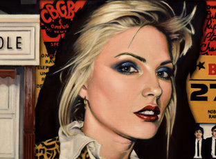Original art for sale at UGallery.com | Blondie on Bleecker by Nick Savides | $7,600 | oil painting | 36' h x 48' w | photo 3