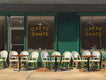 Original art for sale at UGallery.com | Caffe Dante by Nick Savides | $2,600 | oil painting | 18' h x 24' w | thumbnail 1