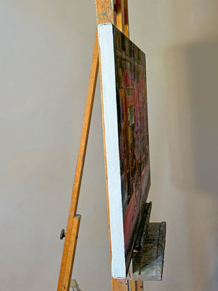 Original art for sale at UGallery.com | East Village Nocturne by Nick Savides | $5,600 | oil painting | 24' h x 48' w | photo 2