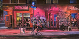 Original art for sale at UGallery.com | East Village Nocturne by Nick Savides | $5,600 | oil painting | 24' h x 48' w | thumbnail 1