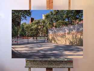 Original art for sale at UGallery.com | Handball Court by Nick Savides | $3,700 | oil painting | 24' h x 36' w | photo 3