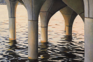 Original art for sale at UGallery.com | Little Island Tulips at Sunset by Nick Savides | $2,100 | oil painting | 16' h x 20' w | photo 4