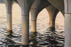 Original art for sale at UGallery.com | Little Island Tulips at Sunset by Nick Savides | $2,100 | oil painting | 16' h x 20' w | thumbnail 4