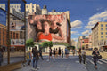 Original art for sale at UGallery.com | NoHo Crossroads by Nick Savides | $3,700 | oil painting | 24' h x 36' w | thumbnail 1