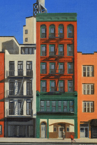 Original art for sale at UGallery.com | On the Bowery by Nick Savides | $875 | oil painting | 12' h x 9' w | photo 4