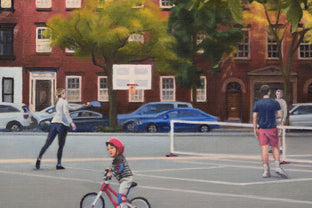 Original art for sale at UGallery.com | Pickleball by Nick Savides | $2,600 | oil painting | 18' h x 24' w | photo 4