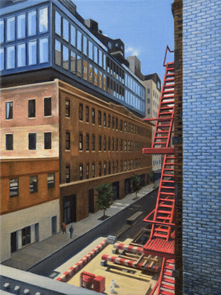 Red Fire Escape by Nick Savides |  Artwork Main Image 