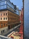 Original art for sale at UGallery.com | Red Fire Escape by Nick Savides | $875 | oil painting | 12' h x 9' w | thumbnail 1