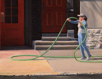 Original art for sale at UGallery.com | Red on Broome by Nick Savides | $2,600 | oil painting | 18' h x 24' w | thumbnail 4