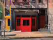 Original art for sale at UGallery.com | Red on Broome by Nick Savides | $2,600 | oil painting | 18' h x 24' w | thumbnail 1