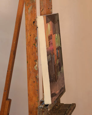 Original art for sale at UGallery.com | Tacos vs Burritos by Nick Savides | $2,100 | oil painting | 16' h x 20' w | photo 2
