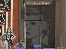 Original art for sale at UGallery.com | Think Coffee by Nick Savides | $2,600 | oil painting | 18' h x 24' w | thumbnail 4