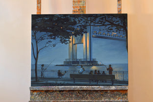 Verrazano Bridge at Dusk by Nick Savides |  Context View of Artwork 