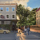 Original art for sale at UGallery.com | White Horse Tavern by Nick Savides | $2,850 | oil painting | 24' h x 24' w | thumbnail 1