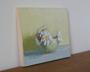 Bowl of Daisies by Nicole Lamothe |  Side View of Artwork 