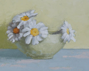 Bowl of Daisies by Nicole Lamothe |   Closeup View of Artwork 