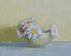 Original art for sale at UGallery.com | Bowl of Daisies by Nicole Lamothe | $350 | oil painting | 8' h x 10' w | thumbnail 1