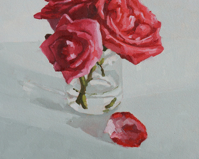 February Roses by Nicole Lamothe |   Closeup View of Artwork 