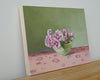 Original art for sale at UGallery.com | Green and Pink by Nicole Lamothe | $475 | oil painting | 9' h x 12' w | thumbnail 2