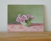 Original art for sale at UGallery.com | Green and Pink by Nicole Lamothe | $475 | oil painting | 9' h x 12' w | thumbnail 3