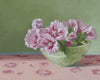 Original art for sale at UGallery.com | Green and Pink by Nicole Lamothe | $475 | oil painting | 9' h x 12' w | thumbnail 4