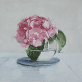 Original art for sale at UGallery.com | Hydrangea in Bloom by Nicole Lamothe | $375 | oil painting | 8' h x 8' w | thumbnail 1