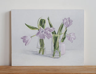 Pale Purple Tulips by Nicole Lamothe |  Context View of Artwork 