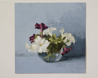 Original art for sale at UGallery.com | Spring Petunias II by Nicole Lamothe | $500 | oil painting | 10' h x 10' w | thumbnail 3