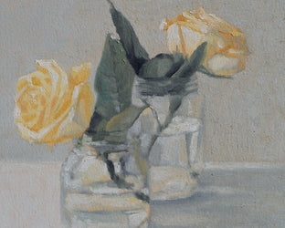 Sunny Yellow Roses by Nicole Lamothe |   Closeup View of Artwork 