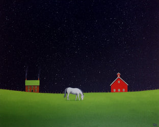 Original art for sale at UGallery.com | Under a Starlit Sky by Sharon France | $1,375 | acrylic painting | 16' h x 20' w | photo 1