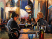 Original art for sale at UGallery.com | Nighttime in Florence by Jonelle Summerfield | $575 | oil painting | 9' h x 12' w | thumbnail 4