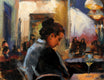 Original art for sale at UGallery.com | Nighttime in Florence by Jonelle Summerfield | $575 | oil painting | 9' h x 12' w | thumbnail 2