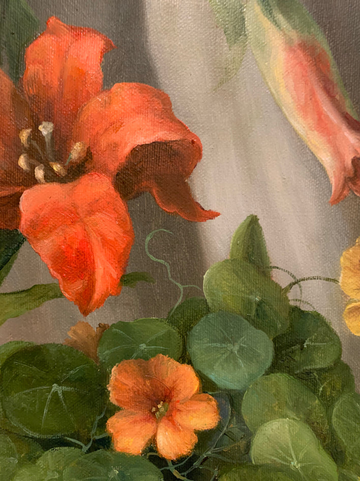 Red Lily by Nikolay Rizhankov |  Closeup View of Artwork 