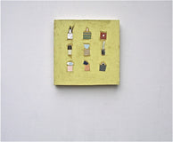 Original art for sale at UGallery.com | Nine Stations I by David Felix | $800 | mixed media artwork | 16' h x 16' w | thumbnail 3