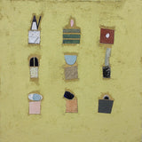 Original art for sale at UGallery.com | Nine Stations I by David Felix | $800 | mixed media artwork | 16' h x 16' w | thumbnail 1