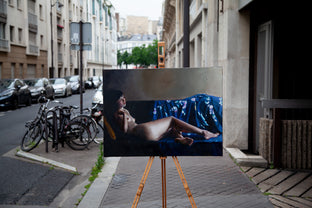 Original art for sale at UGallery.com | Gold Pillow by John Kelly | $3,000 | oil painting | 23' h x 32' w | photo 3