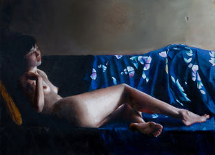 Original art for sale at UGallery.com | Gold Pillow by John Kelly | $3,000 | oil painting | 23' h x 32' w | photo 1