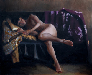 Original art for sale at UGallery.com | Purple Kimono by John Kelly | $2,950 | oil painting | 24' h x 30' w | photo 1