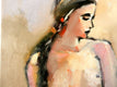 Original art for sale at UGallery.com | Nude by Mary Pratt | $525 | oil painting | 24' h x 12' w | thumbnail 4