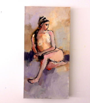 Original art for sale at UGallery.com | Nude by Mary Pratt | $525 | oil painting | 24' h x 12' w | photo 3