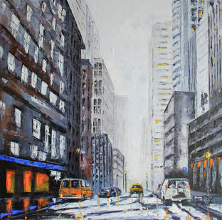 Original art for sale at UGallery.com | New York Winter by Lisa Elley | $775 | oil painting | 20' h x 20' w | photo 1