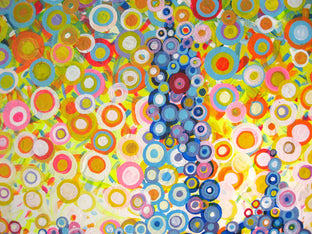 Original art for sale at UGallery.com | New York in Circles by Natasha Tayles | $850 | acrylic painting | 20' h x 24' w | photo 4